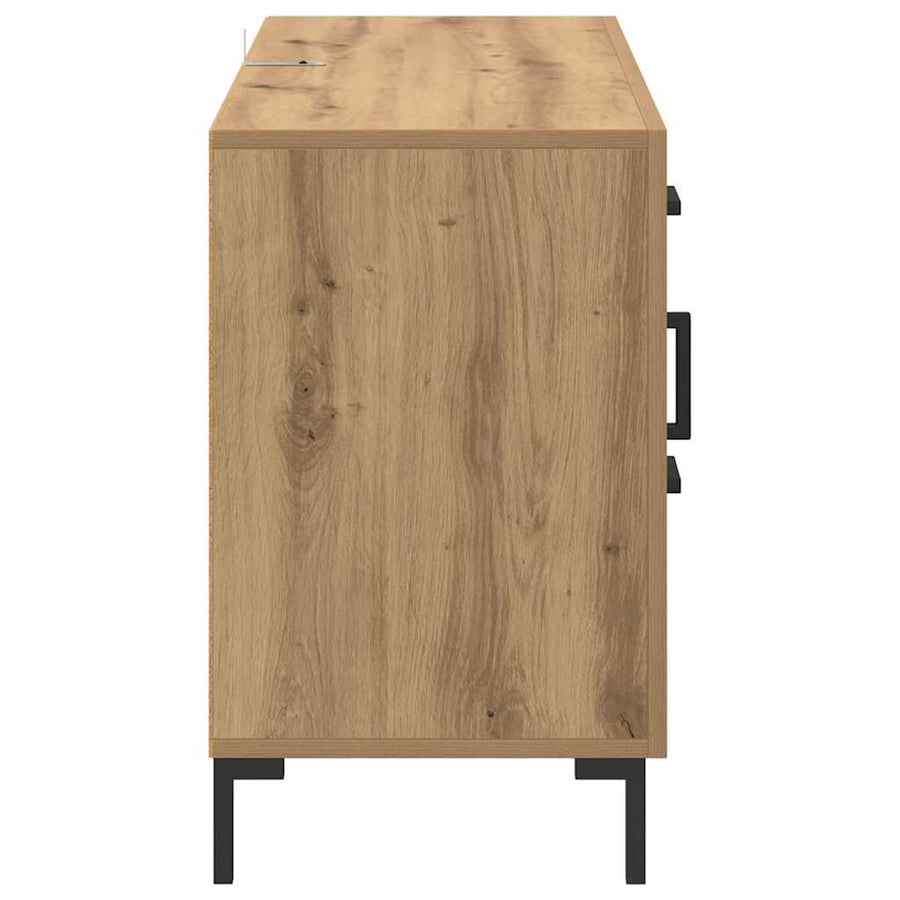 Dressoir met lade Artisan Eiken 100 x 36 x 60 cm Bewerkt hout