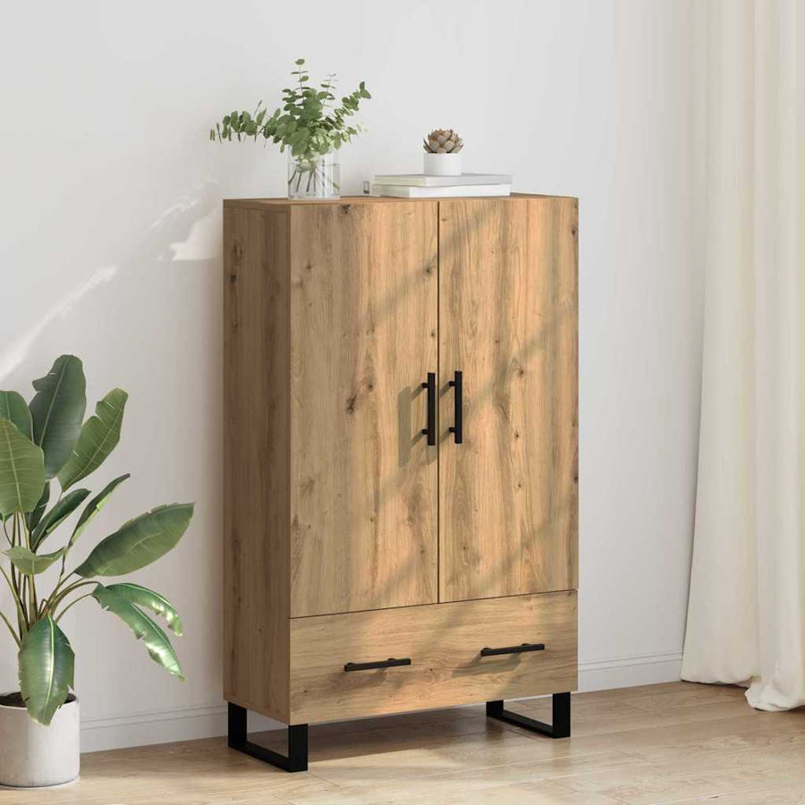 Highboard Artisan Eiken 69,5 x 30 x 115 cm Bewerkt hout