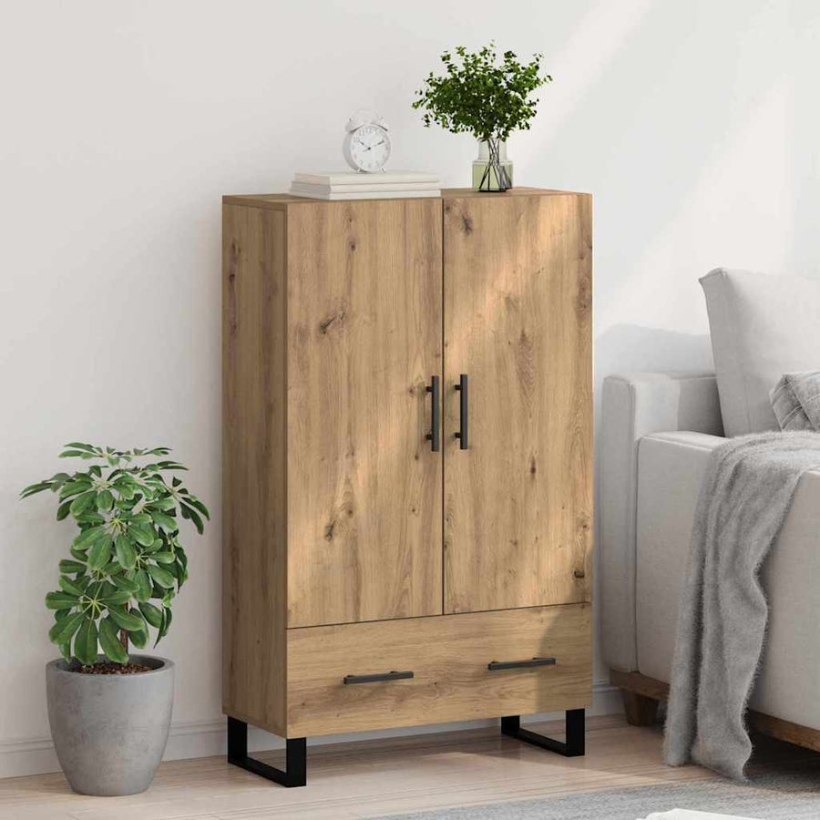 Highboard Artisan Eiken 69,5 x 30 x 115 cm Bewerkt hout