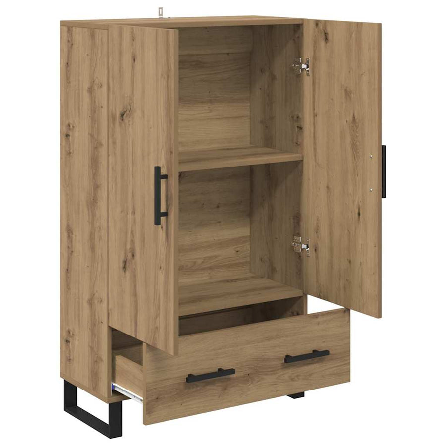 Highboard Artisan Eiken 69,5 x 30 x 115 cm Bewerkt hout