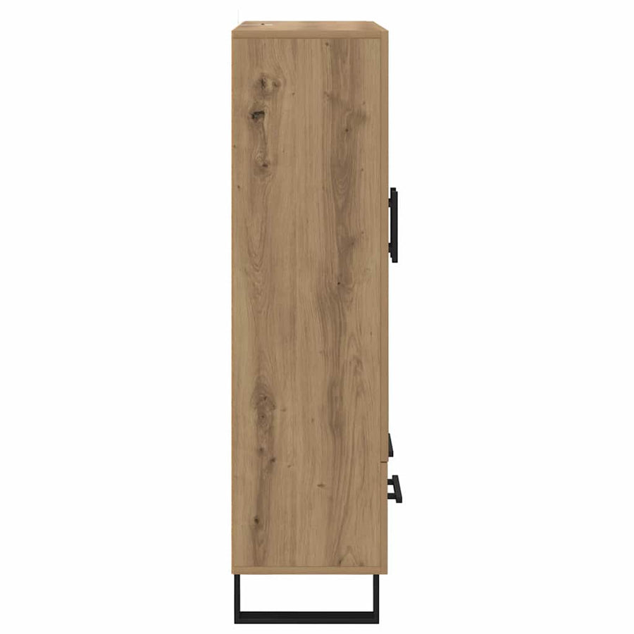 Highboard Artisan Eiken 69,5 x 30 x 115 cm Bewerkt hout