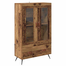 Highboard Oud Hout 69,5 x 31 x 115 cm Geengineerd Hout en Glas