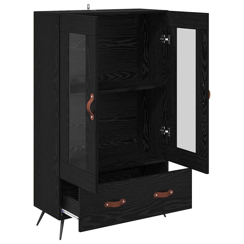 Highboard met lade Zwart Eiken 69,5 x 31 x 115 cm