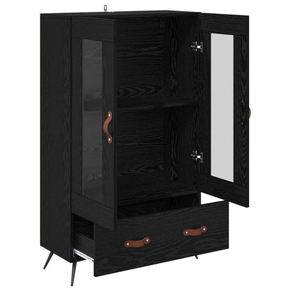 Highboard met lade Zwart Eiken 69,5 x 31 x 115 cm