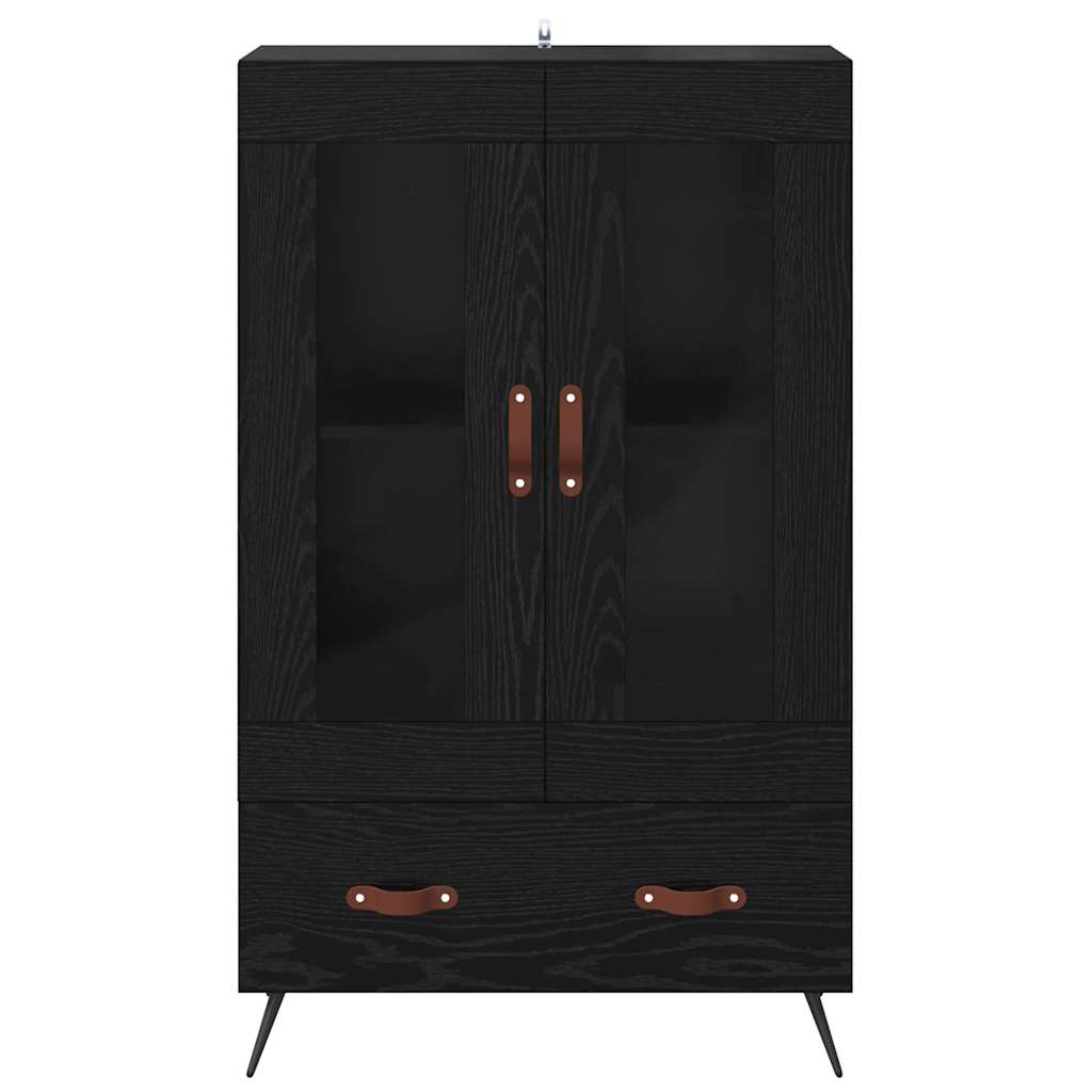 Highboard met lade Zwart Eiken 69,5 x 31 x 115 cm