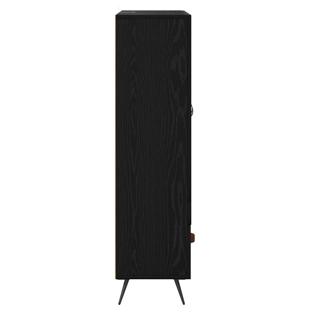 Highboard met lade Zwart Eiken 69,5 x 31 x 115 cm