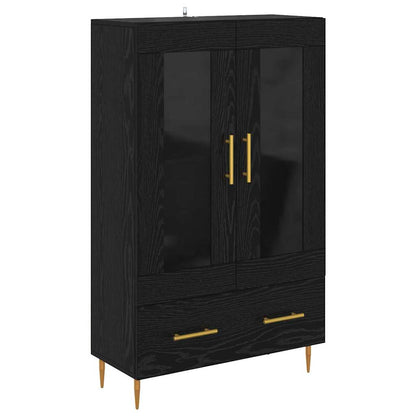 Highboard met lade Zwart Eiken 69,5 x 31 x 115 cm