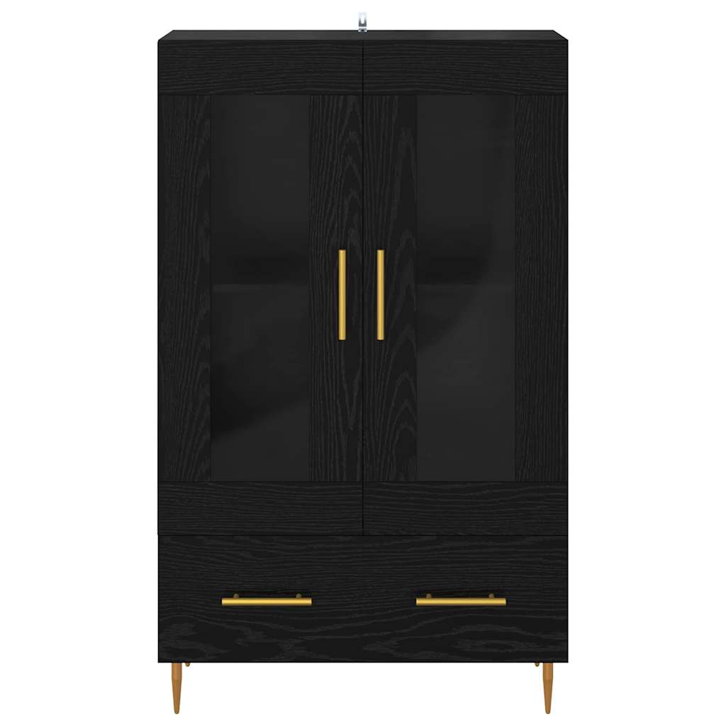 Highboard met lade Zwart Eiken 69,5 x 31 x 115 cm