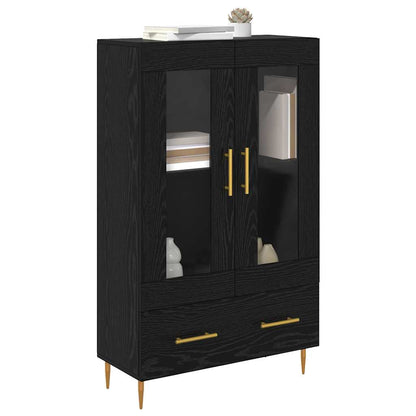 Highboard met lade Zwart Eiken 69,5 x 31 x 115 cm