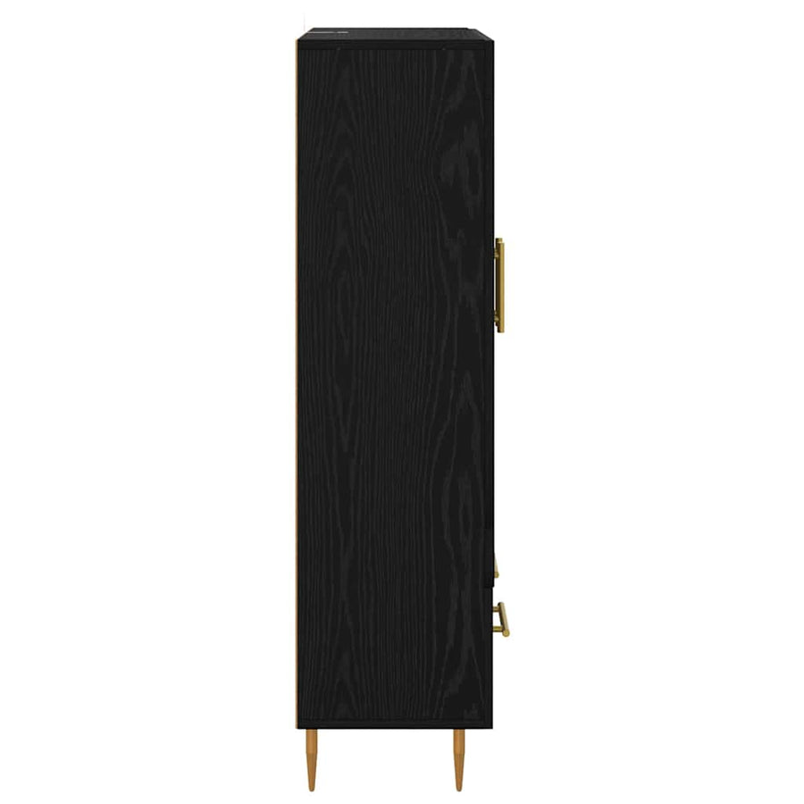 Highboard met lade Zwart Eiken 69,5 x 31 x 115 cm