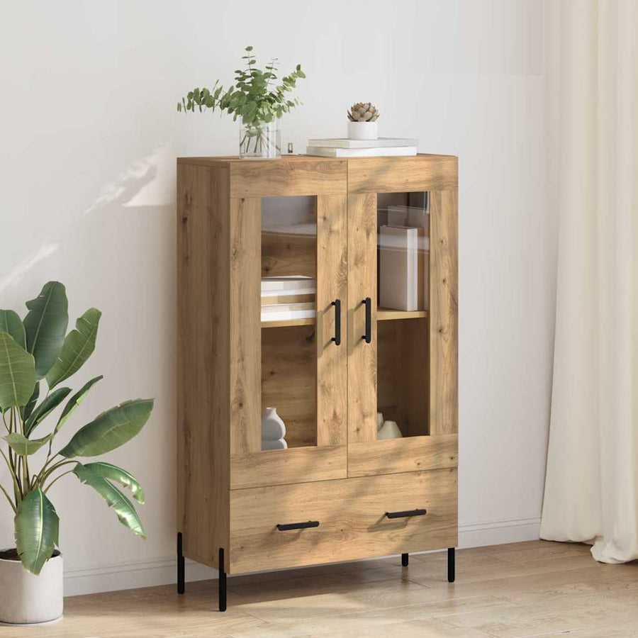 Highboard Corona Artisan Eiken 69,5 x 31 x 115 cm Bewerkt hout