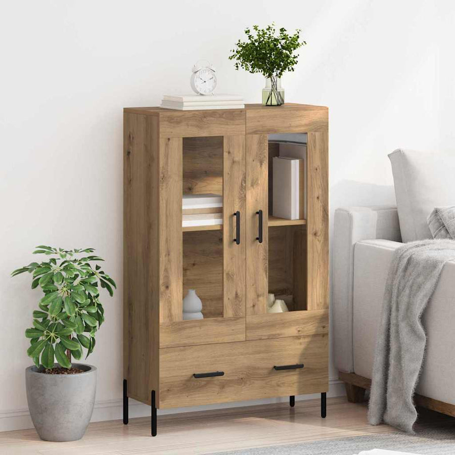 Highboard Corona Artisan Eiken 69,5 x 31 x 115 cm Bewerkt hout