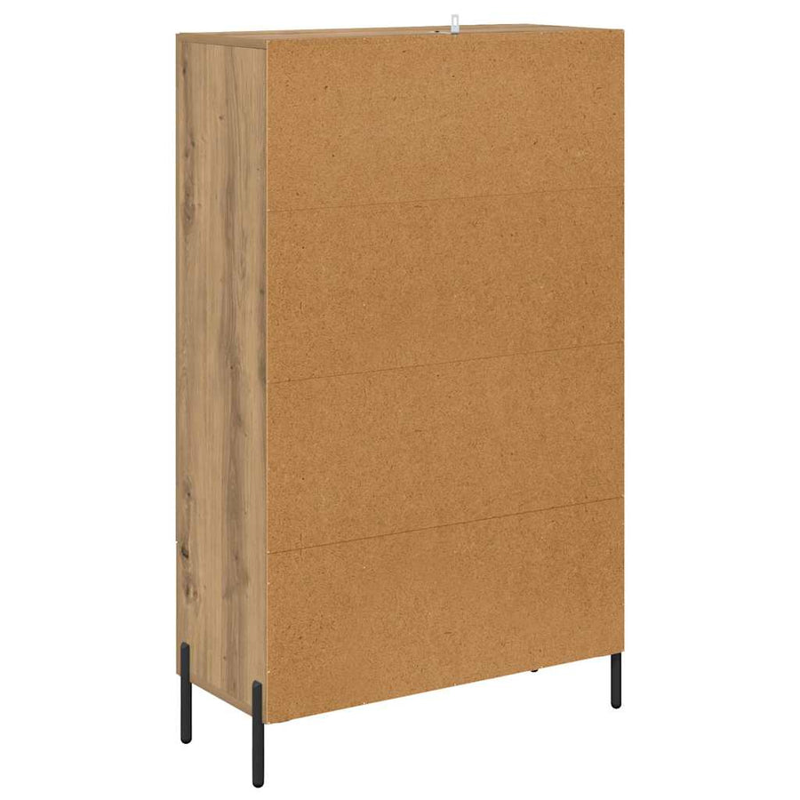 Highboard Corona Artisan Eiken 69,5 x 31 x 115 cm Bewerkt hout