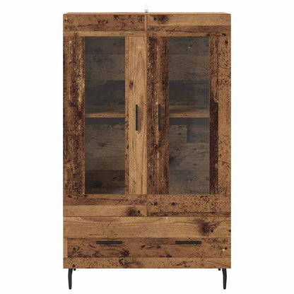 Highboard met lade Oud Hout 69,5 x 31 x 115 cm Bewerkt hout