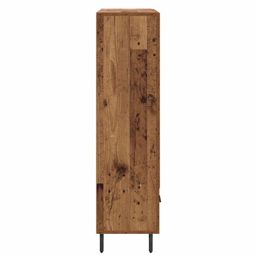 Highboard met lade Oud Hout 69,5 x 31 x 115 cm Bewerkt hout