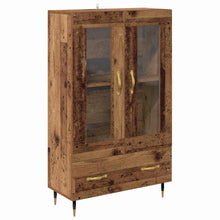 Highboard met lade Oud Hout 69,5 x 31 x 115 cm Bewerkt hout