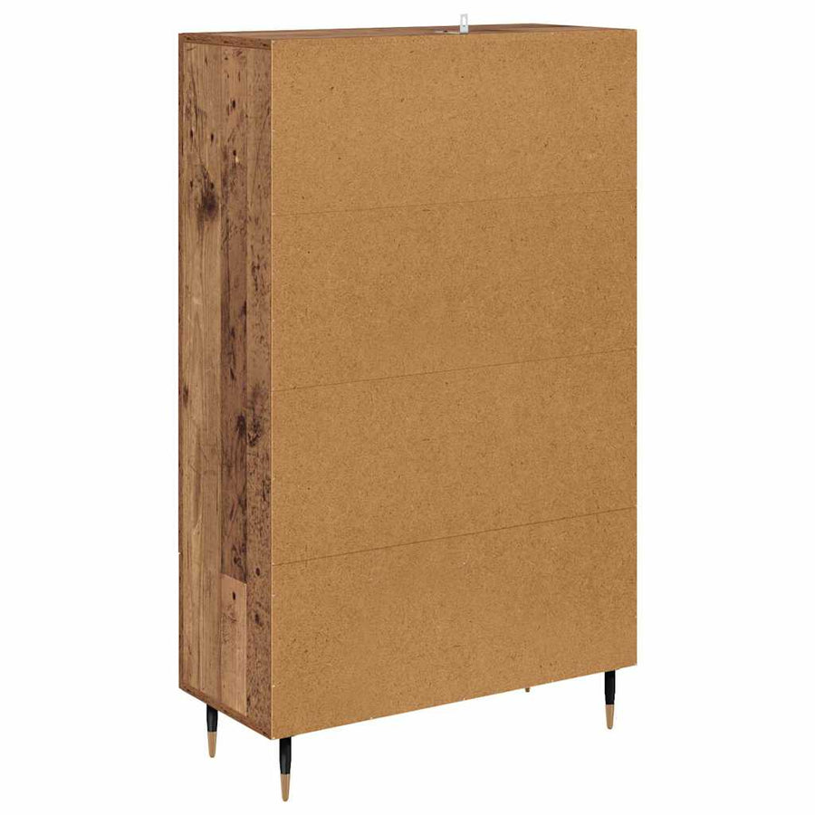 Highboard met lade Oud Hout 69,5 x 31 x 115 cm Bewerkt hout