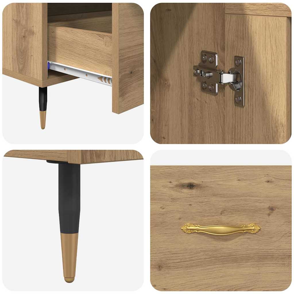 Highboard Artisan Eiken 69,5 x 31 x 115 cm Bewerkt hout