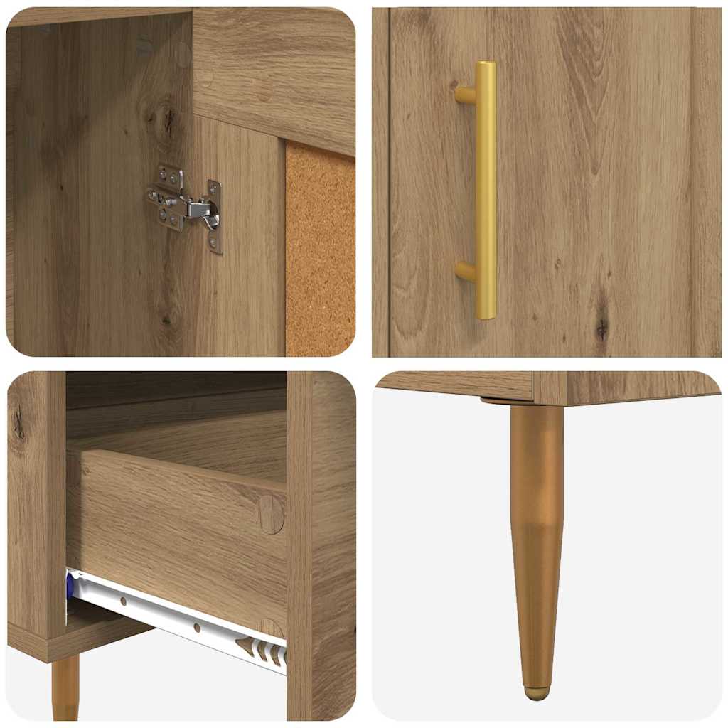 Highboard Artisan Eiken 69,5 x 31 x 115 cm Bewerkt hout