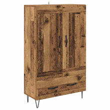 Highboard met lade Oud Hout 69,5 x 31 x 115 cm Bewerkt hout