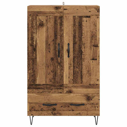 Highboard met lade Oud Hout 69,5 x 31 x 115 cm Bewerkt hout