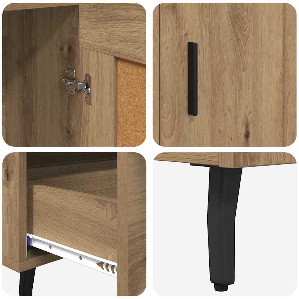 Highboard Artisan Eiken 69,5 x 31 x 115 cm Bewerkt hout