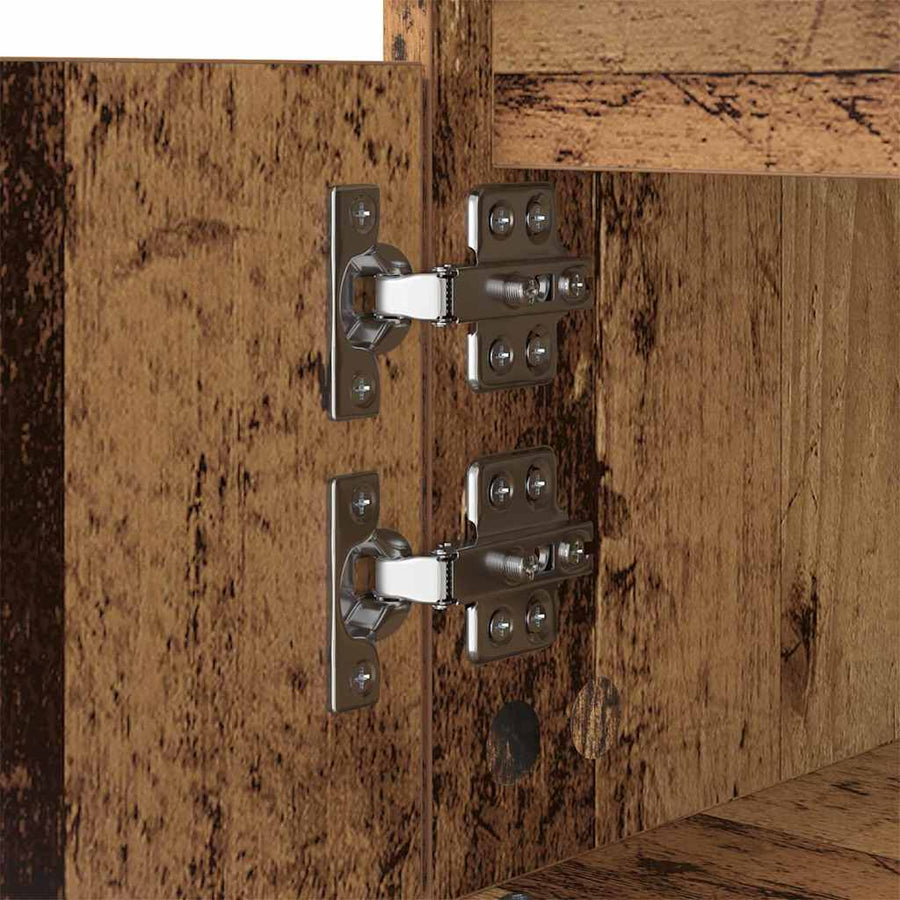 Salontafel met lade Oud hout 90 x 60 x 35 cm Bewerkt hout