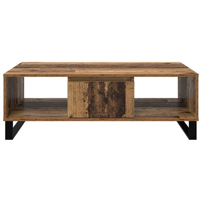 Salontafel Oud hout 104 x 60 x 35 cm Bewerkt hout