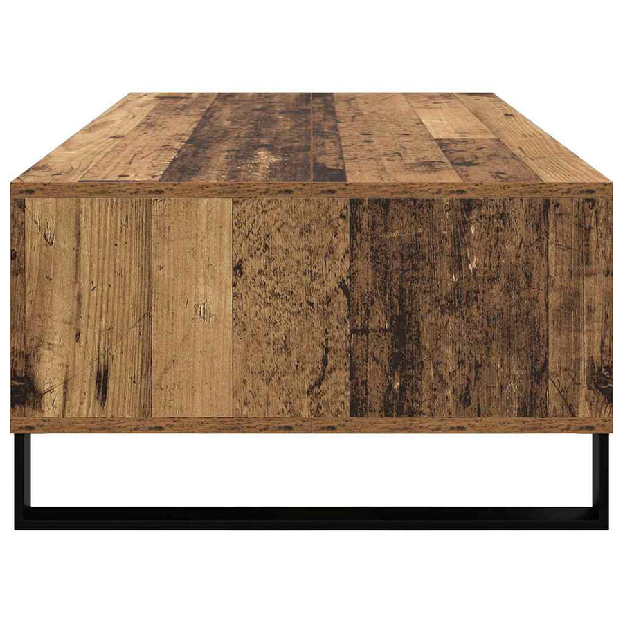 Salontafel Oud hout 104 x 60 x 35 cm Bewerkt hout