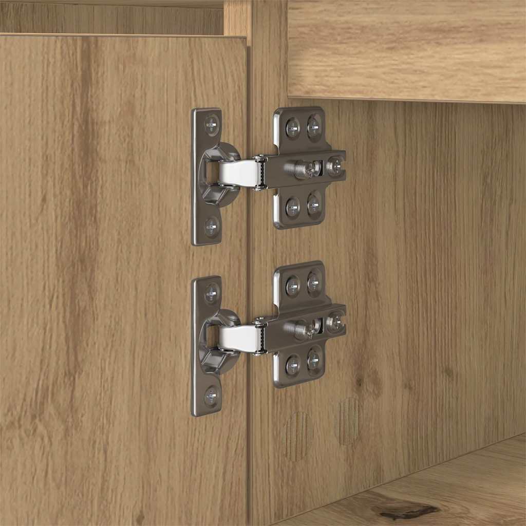 Salontafel artisanaal eikenkleurig 104 x 60 x 35 cm