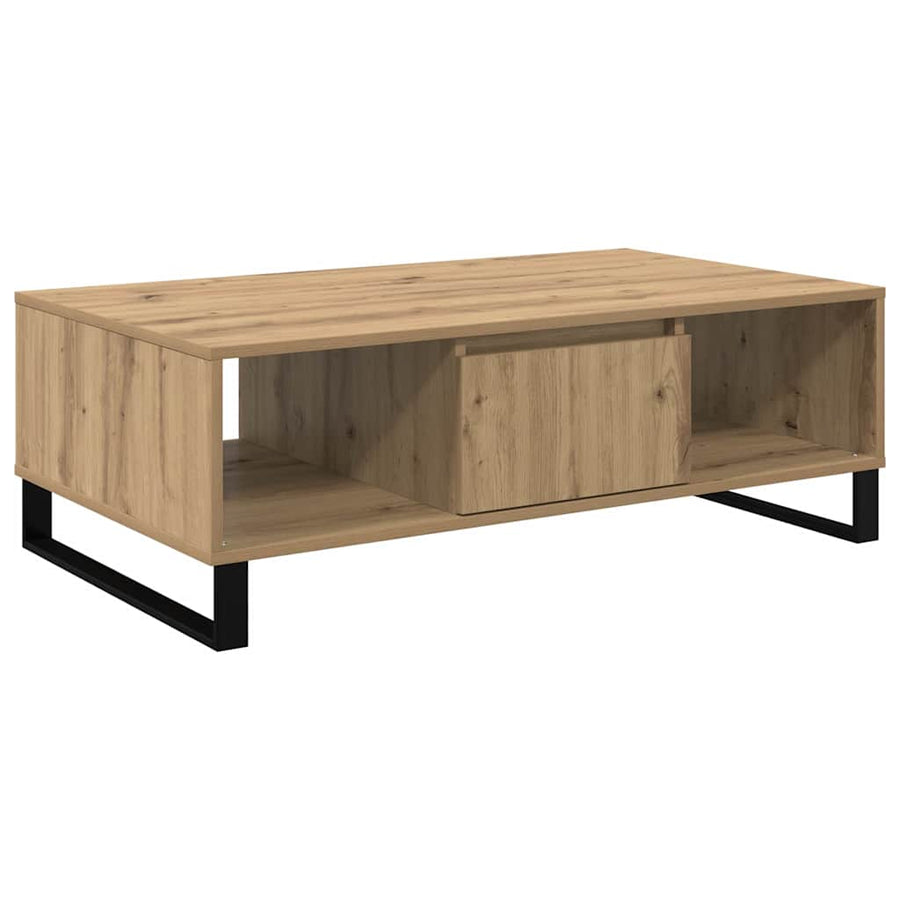 Salontafel artisanaal eikenkleurig 104 x 60 x 35 cm