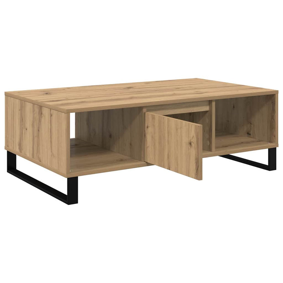 Salontafel artisanaal eikenkleurig 104 x 60 x 35 cm