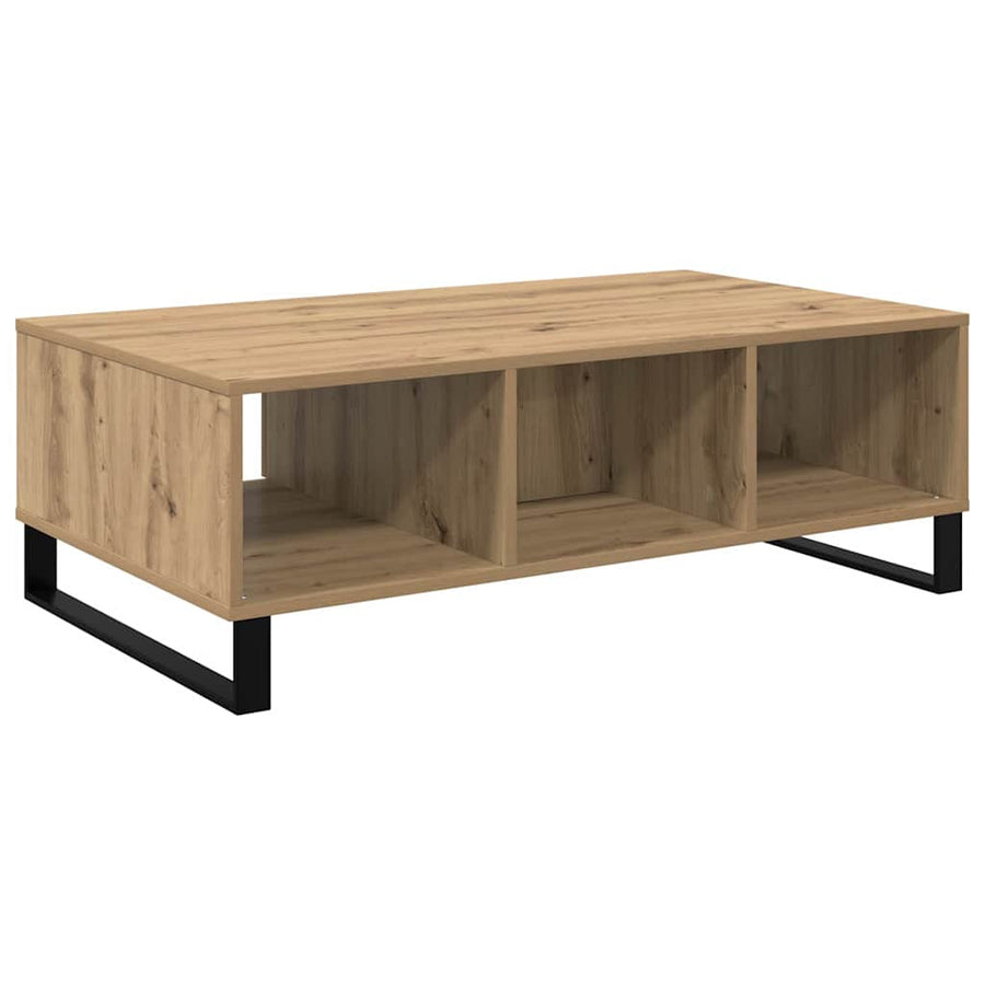 Salontafel artisanaal eikenkleurig 104 x 60 x 35 cm