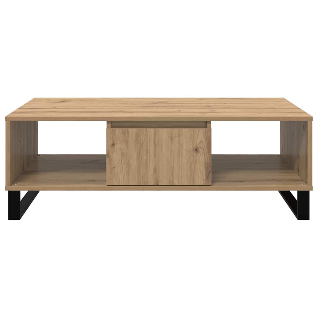 Salontafel artisanaal eikenkleurig 104 x 60 x 35 cm