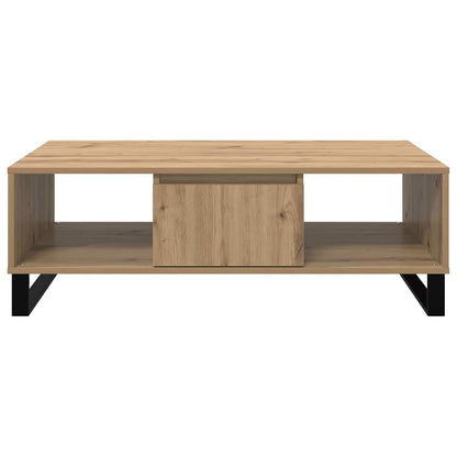 Salontafel artisanaal eikenkleurig 104 x 60 x 35 cm