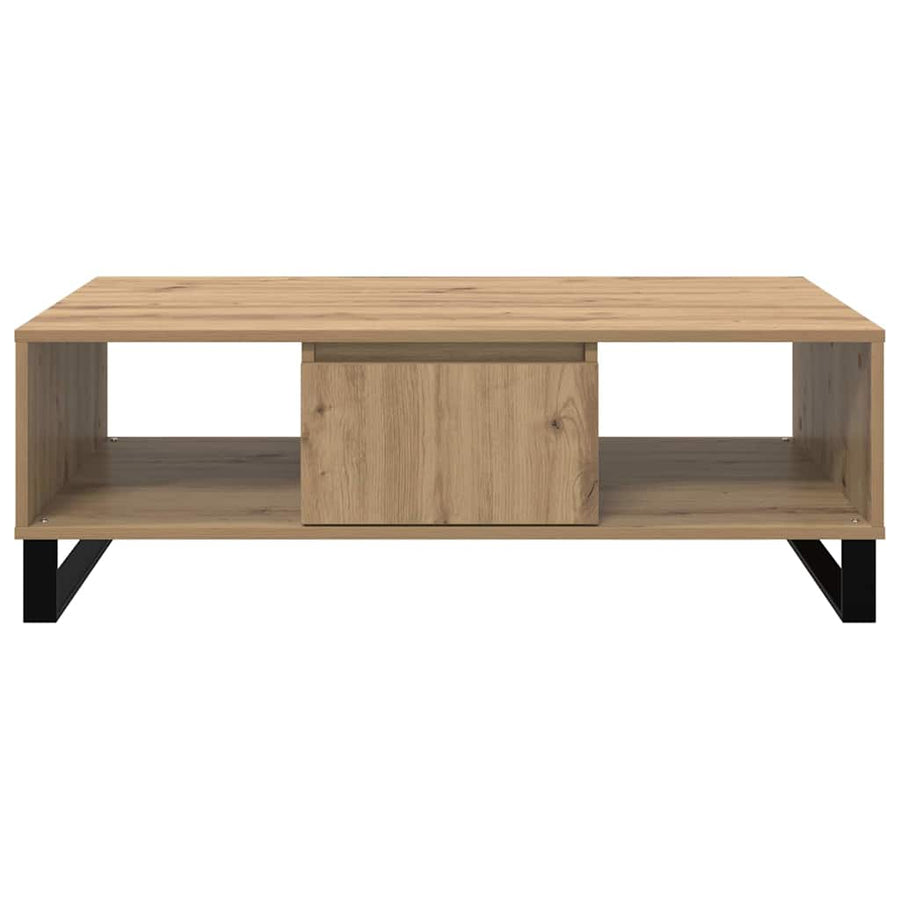 Salontafel artisanaal eikenkleurig 104 x 60 x 35 cm