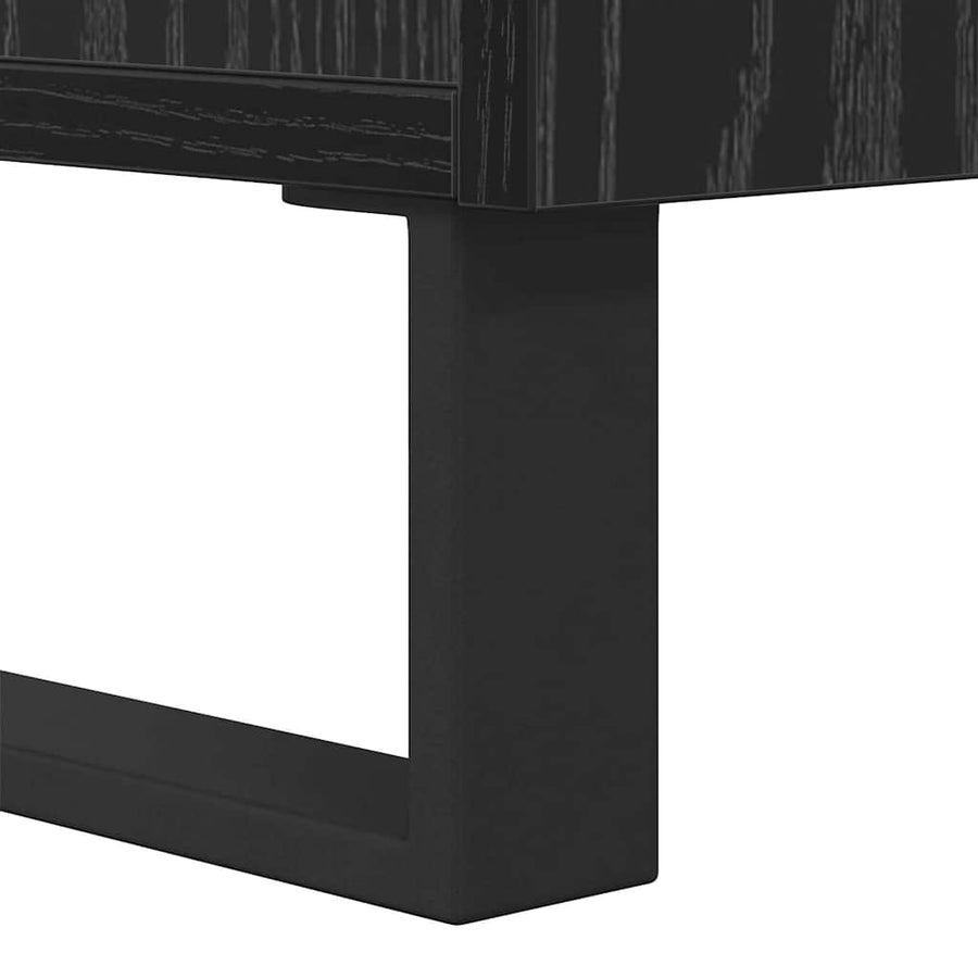 Salontafel Zwart eiken 104 x 60 x 35 cm Bewerkt hout