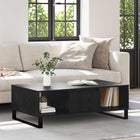Coffee Table Black Oak 104 x 60 x 35 cm Engineered Wood