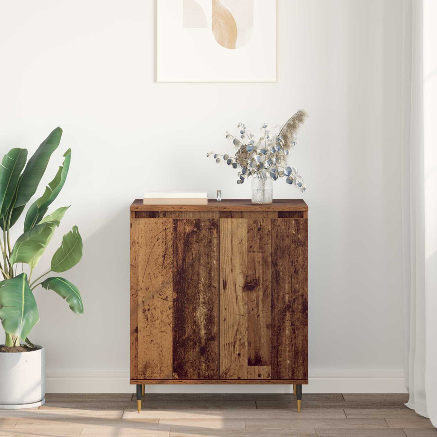 Dressoir Oud Hout 60 x 35 x 70 cm Bewerkt hout