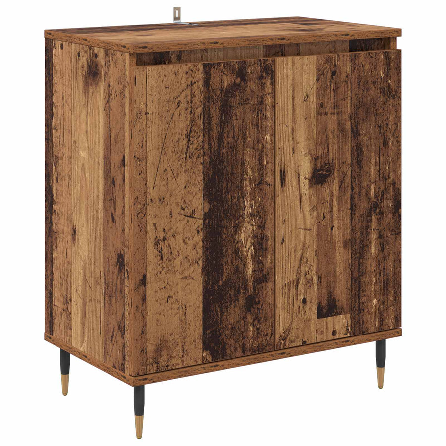 Dressoir Oud Hout 60 x 35 x 70 cm Bewerkt hout
