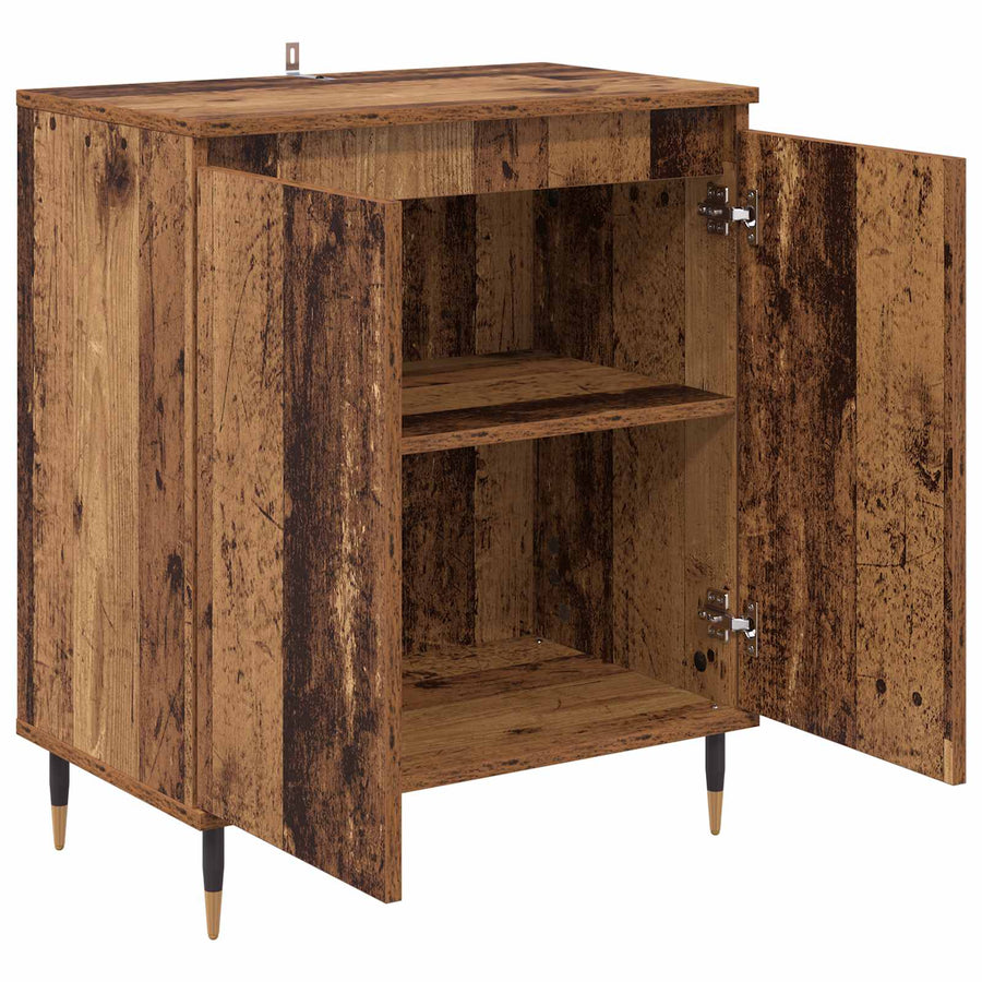 Dressoir Oud Hout 60 x 35 x 70 cm Bewerkt hout