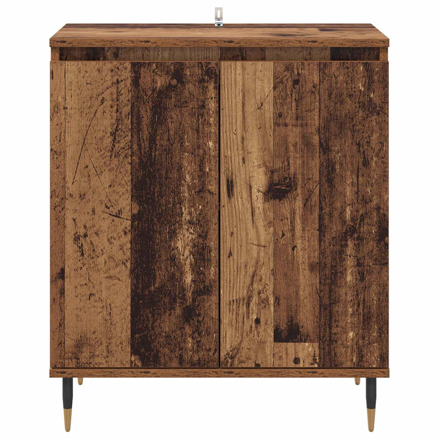 Dressoir Oud Hout 60 x 35 x 70 cm Bewerkt hout