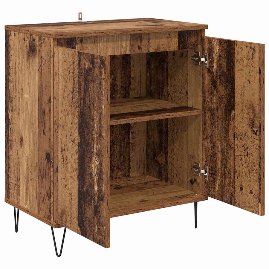 Dressoir Oud Hout 60 x 35 x 70 cm Bewerkt hout