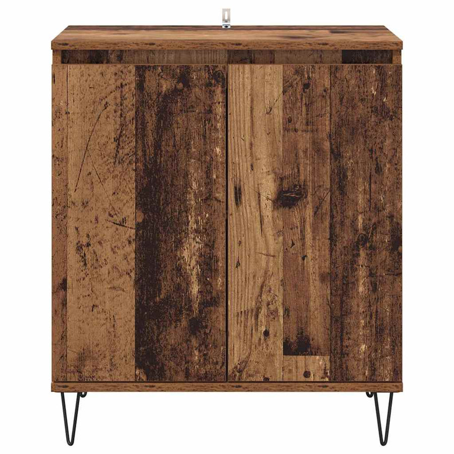 Dressoir Oud Hout 60 x 35 x 70 cm Bewerkt hout