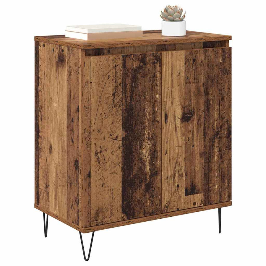 Dressoir Oud Hout 60 x 35 x 70 cm Bewerkt hout
