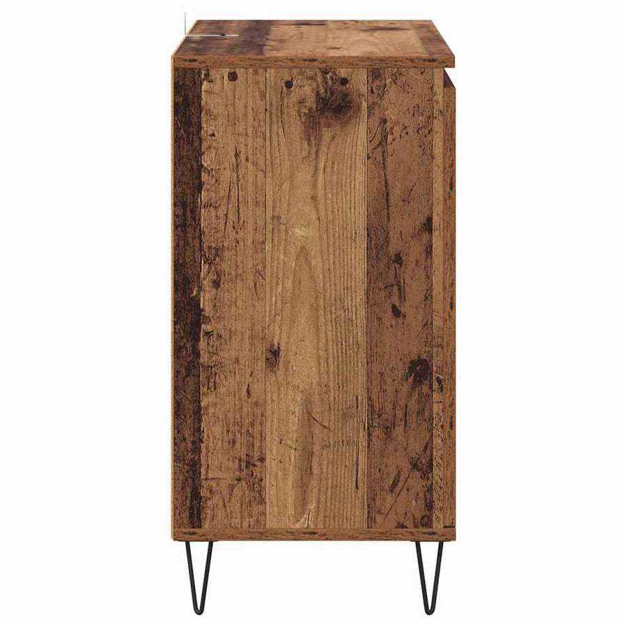 Dressoir Oud Hout 60 x 35 x 70 cm Bewerkt hout
