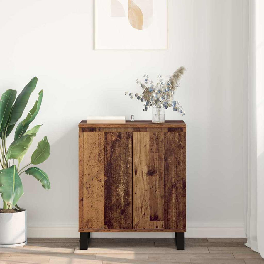 Dressoir Oud Hout 60 x 35 x 70 cm Bewerkt hout