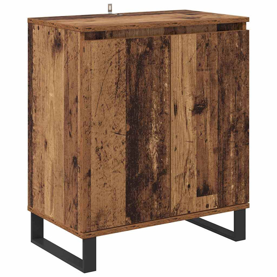 Dressoir Oud Hout 60 x 35 x 70 cm Bewerkt hout