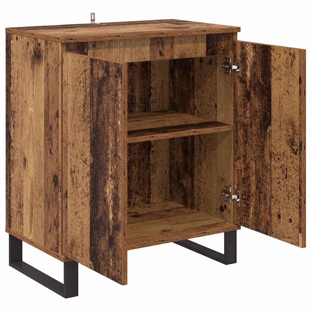 Dressoir Oud Hout 60 x 35 x 70 cm Bewerkt hout