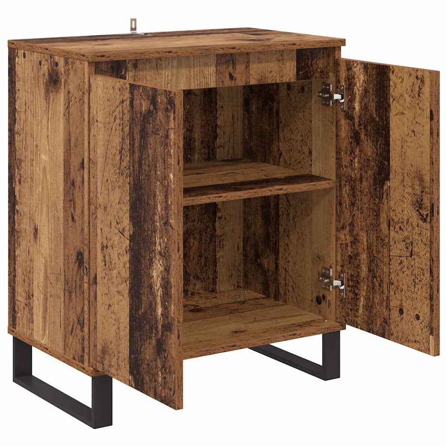 Dressoir Oud Hout 60 x 35 x 70 cm Bewerkt hout